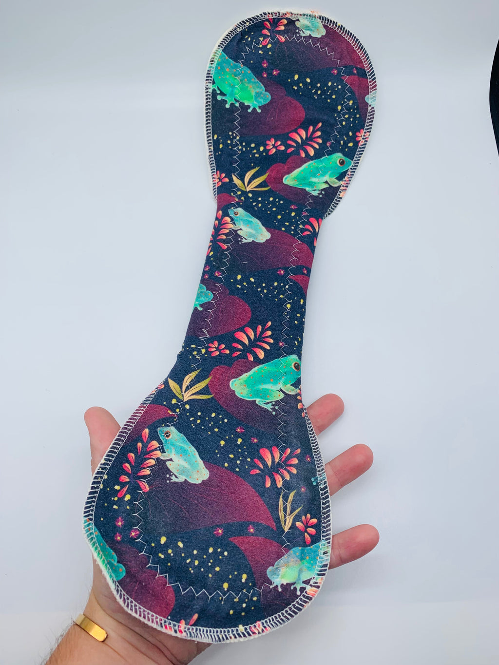 16” heavy/overnight flow PUL cloth reusable pads “tree frogs”