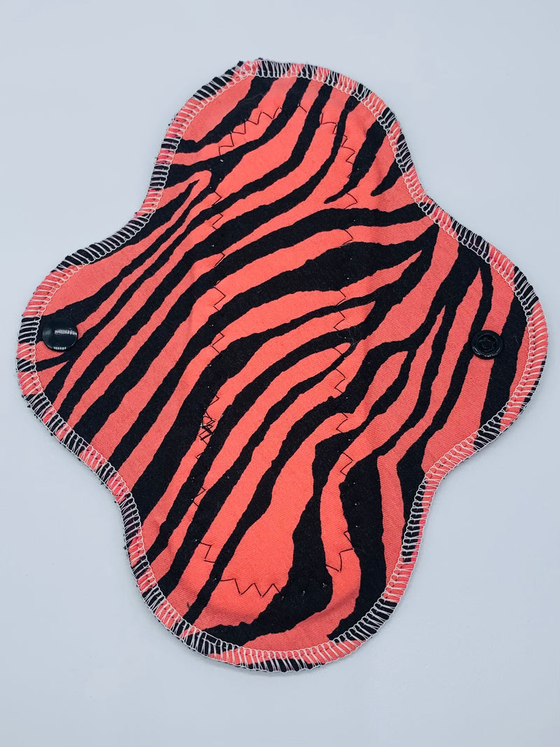 8” moderate flow cloth reusable pads “wild thing”