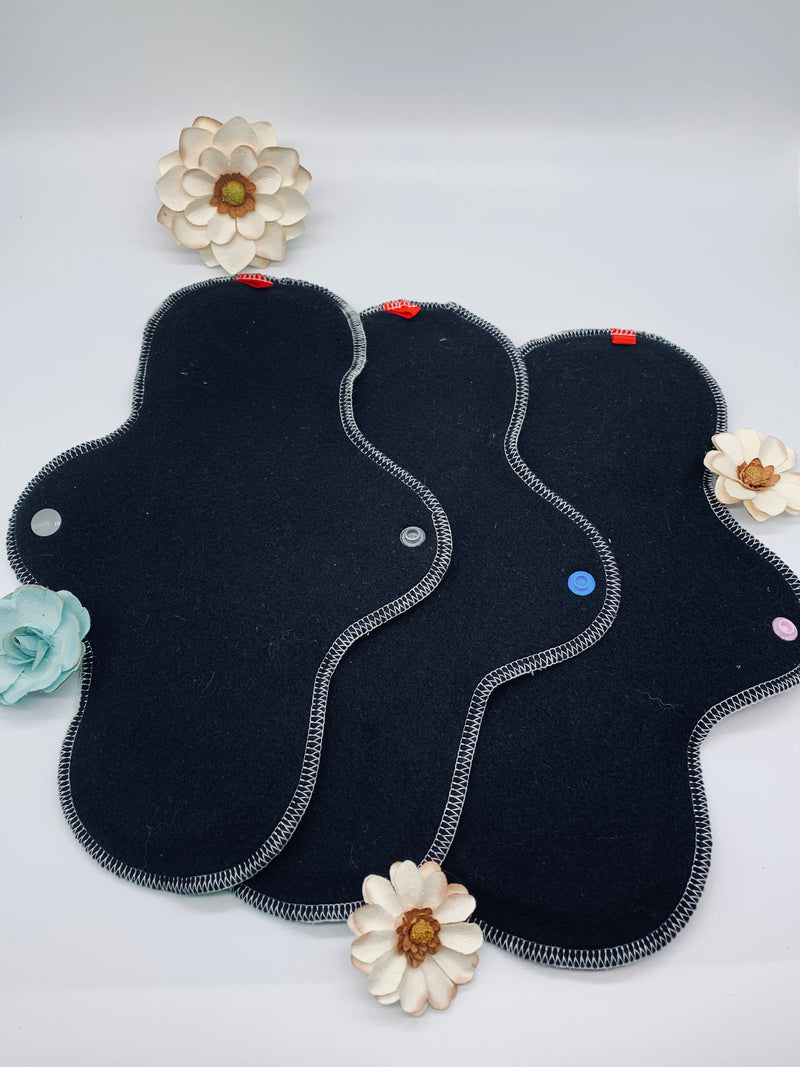 Trio of 10” embroidered pads