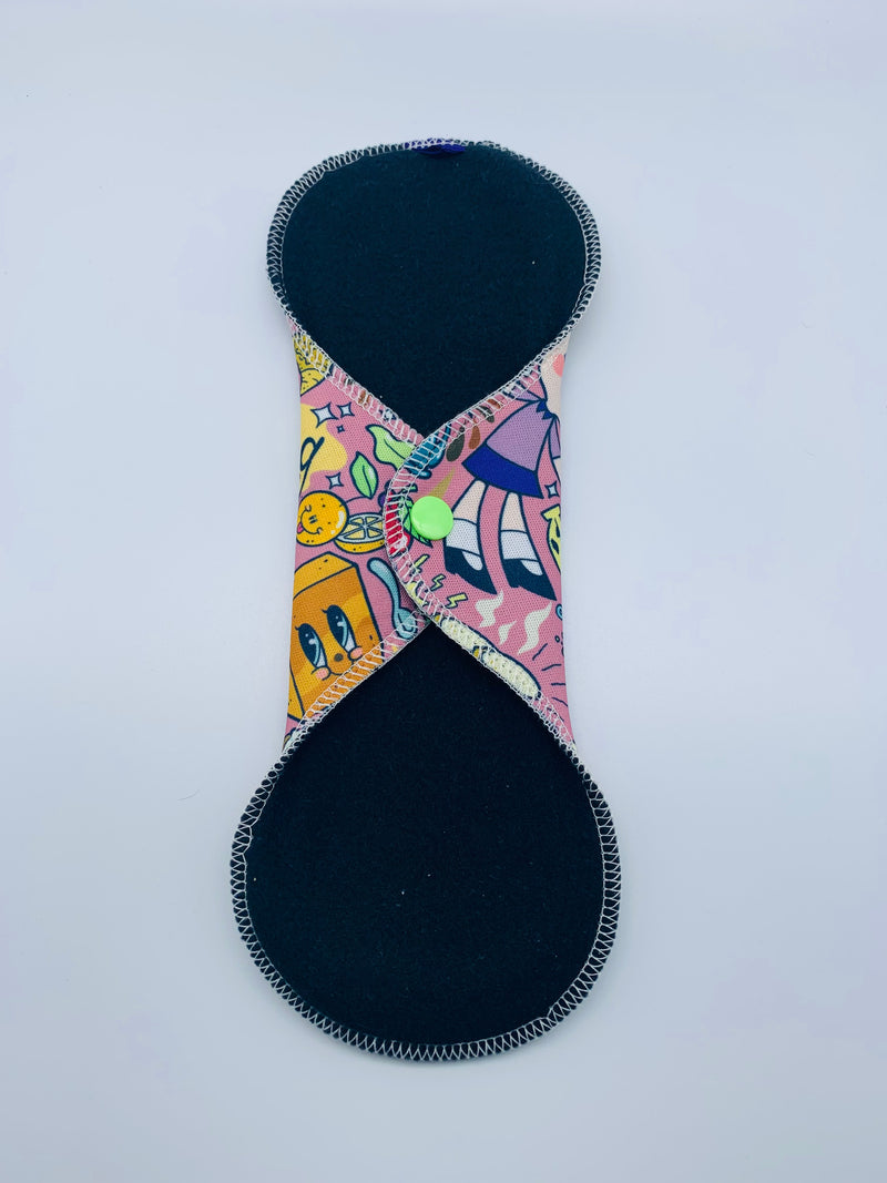 Light flow cloth reusable pad “seize the day”